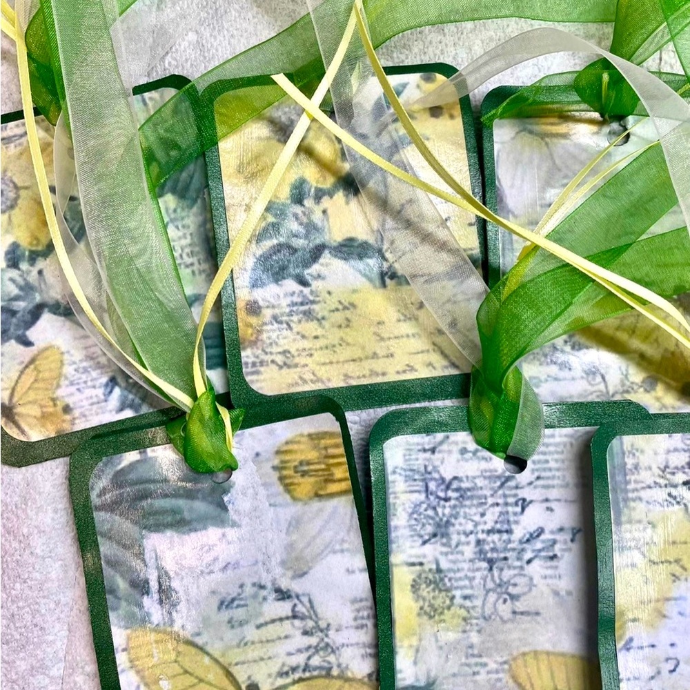 8 Pcs Sunflower Hang Gift Tags Embellishments Floral Cards Tags